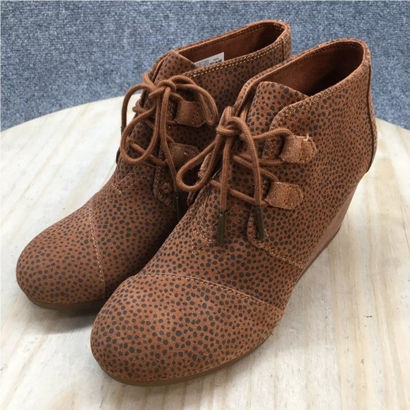 TOMS - Womens Kala Bootie, Size: 9 | Color: Tan Mini Cheetah Suede | NEW/NWT🖤🤎 - Picture 2 of 14